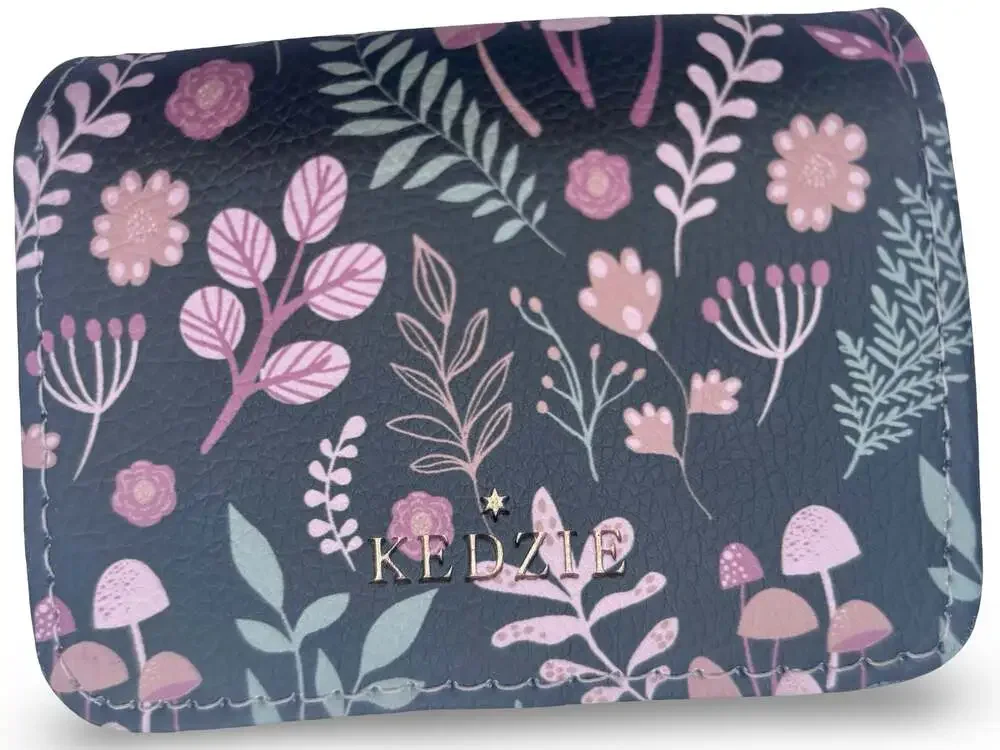 Kedzie Essentials Only Cash and Card Wallet Floral Mushroom Print